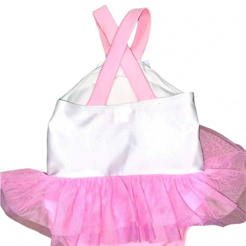 Cat & Jack pink unicorn one piece swimsuit size 12 months